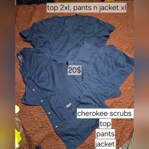 Cherokee Navy Blue Scrub Set